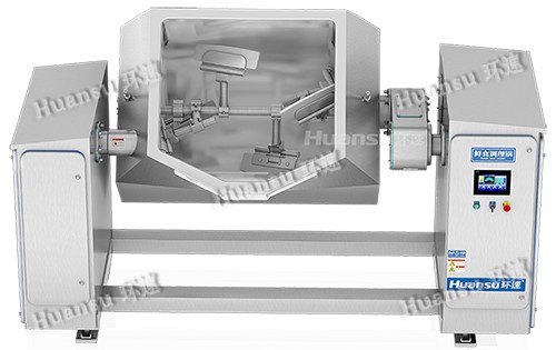 環(huán)速臥式攪拌鍋，有效防止了細(xì)菌進(jìn)入管路內(nèi)部污染設(shè)備從而污染食材。